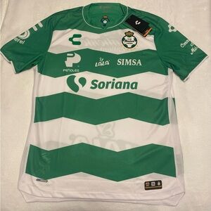 Santos Laguna Green and White Jersey